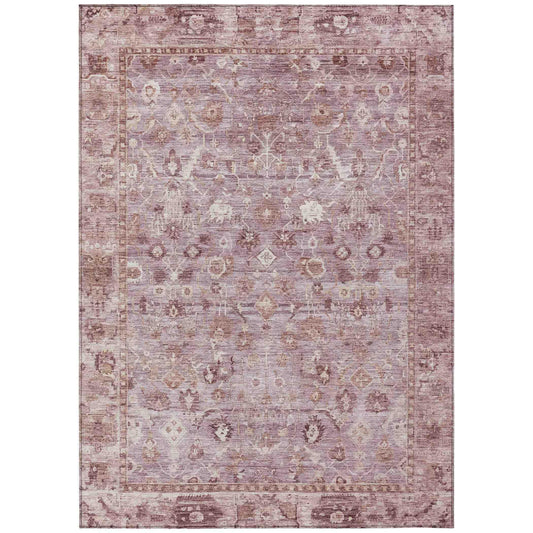 Laeel Pink Washable Indoor-Outdoor Rug