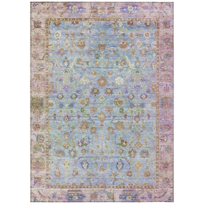 Laeel Seafoam Washable Indoor-Outdoor Rug