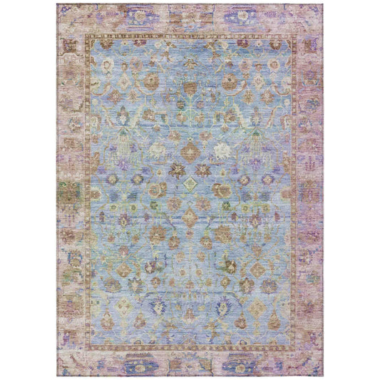 Laeel Seafoam Washable Indoor-Outdoor Rug