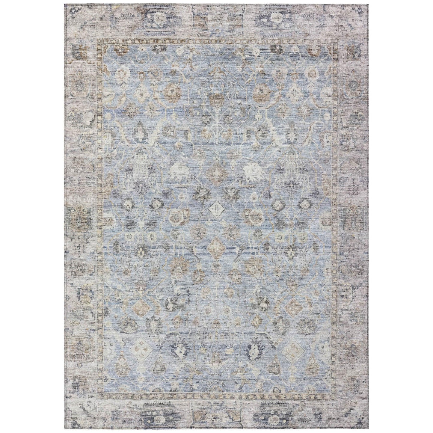 Laeel Sky Washable Indoor-Outdoor Rug