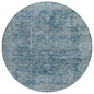 Laeon Blue Washable Indoor-Outdoor Rug