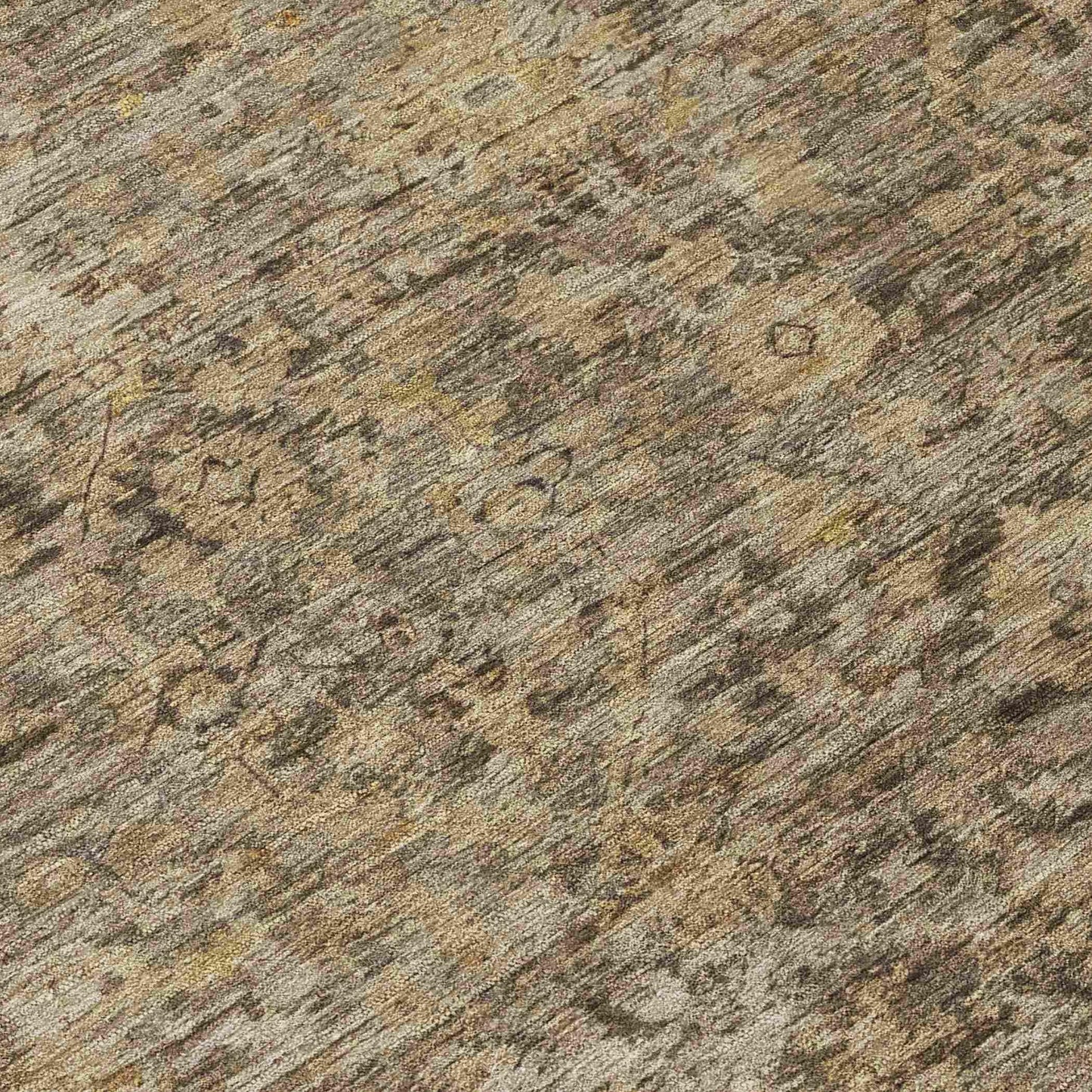 Laeon Brown Washable Indoor-Outdoor Rug