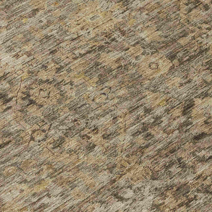 Laeon Brown Washable Indoor-Outdoor Rug