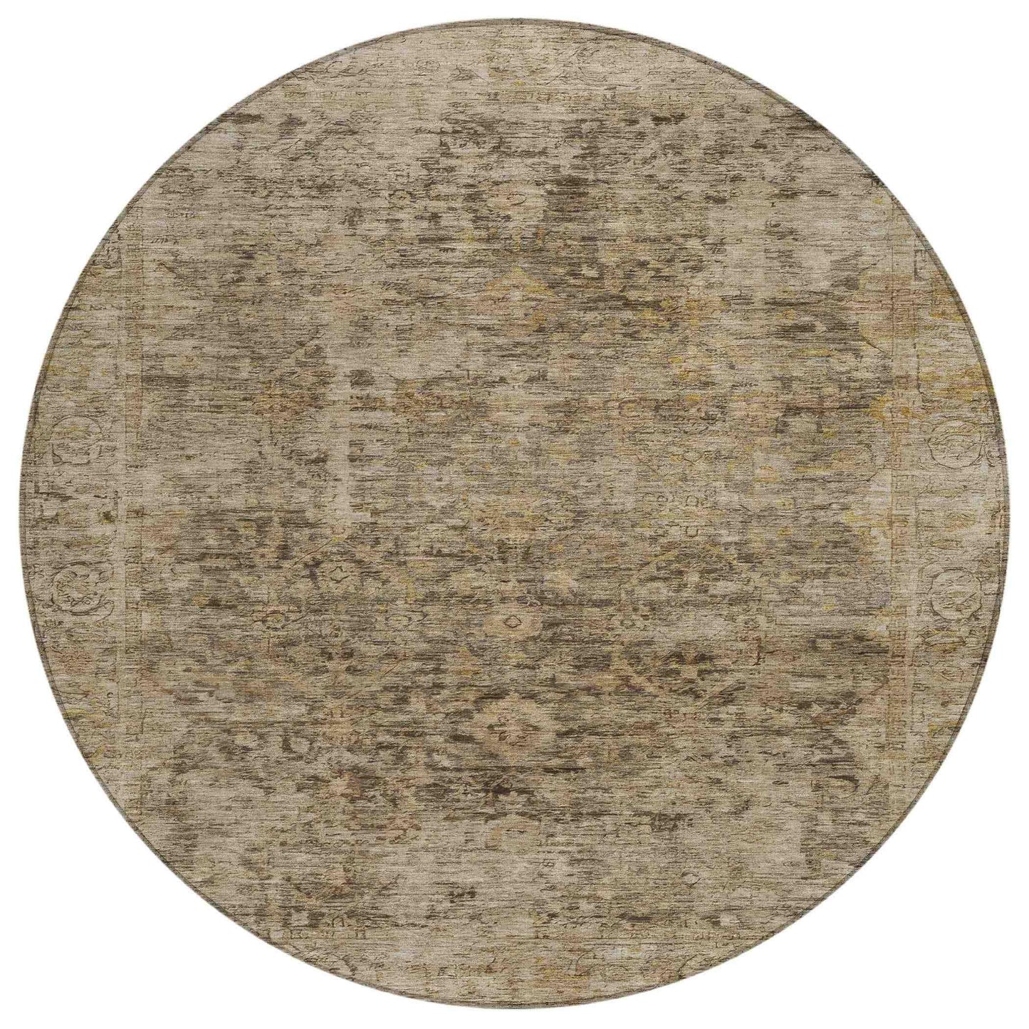 Laeon Brown Washable Indoor-Outdoor Rug