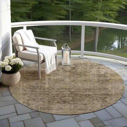 Laeon Brown Washable Indoor-Outdoor Rug