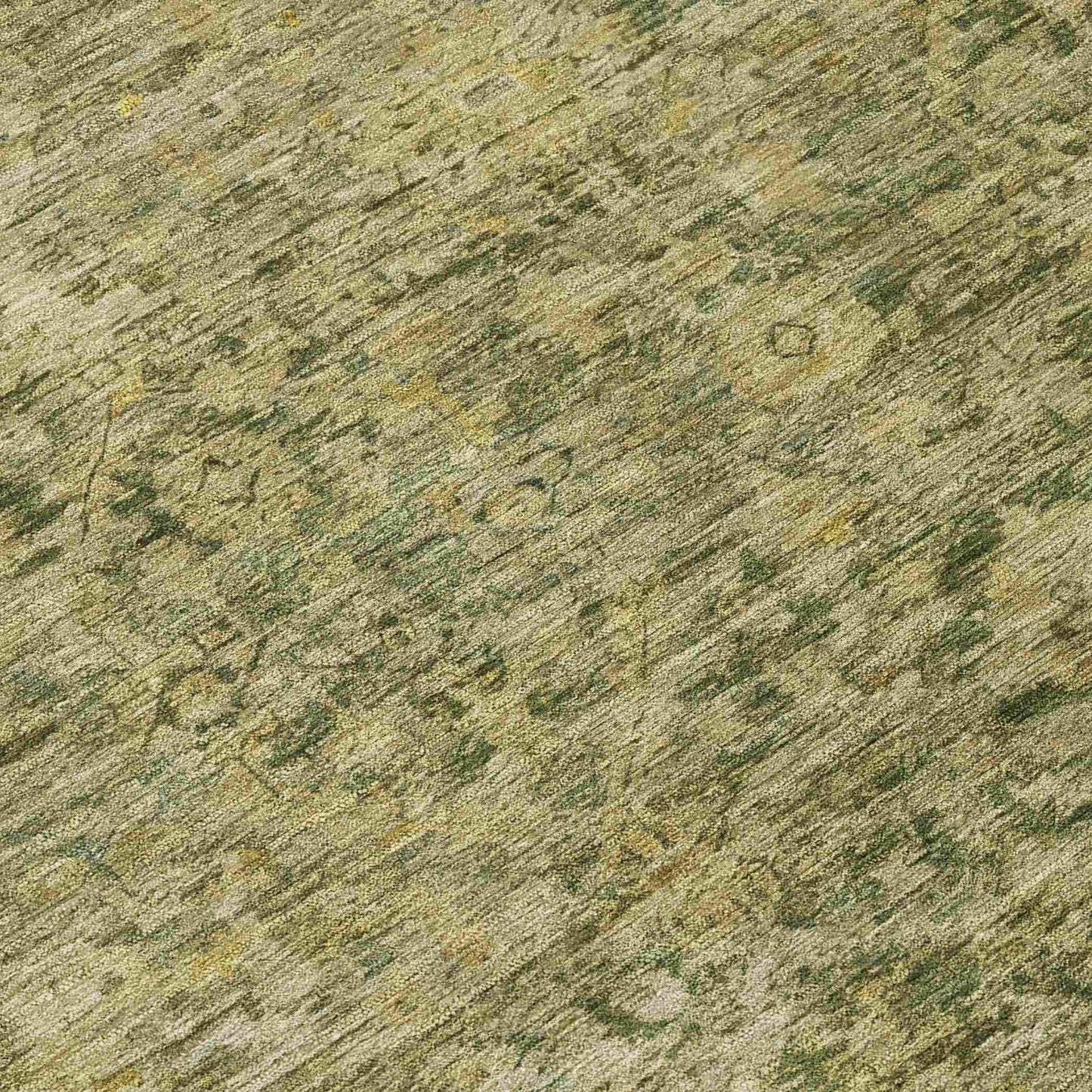 Laeon Green Washable Indoor-Outdoor Rug