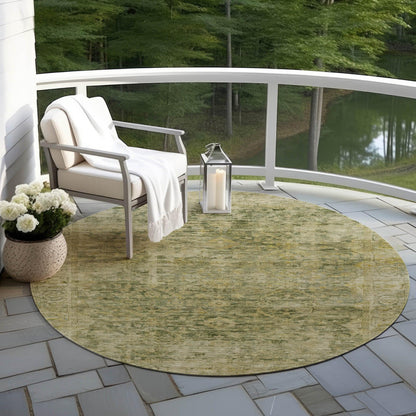 Laeon Green Washable Indoor-Outdoor Rug