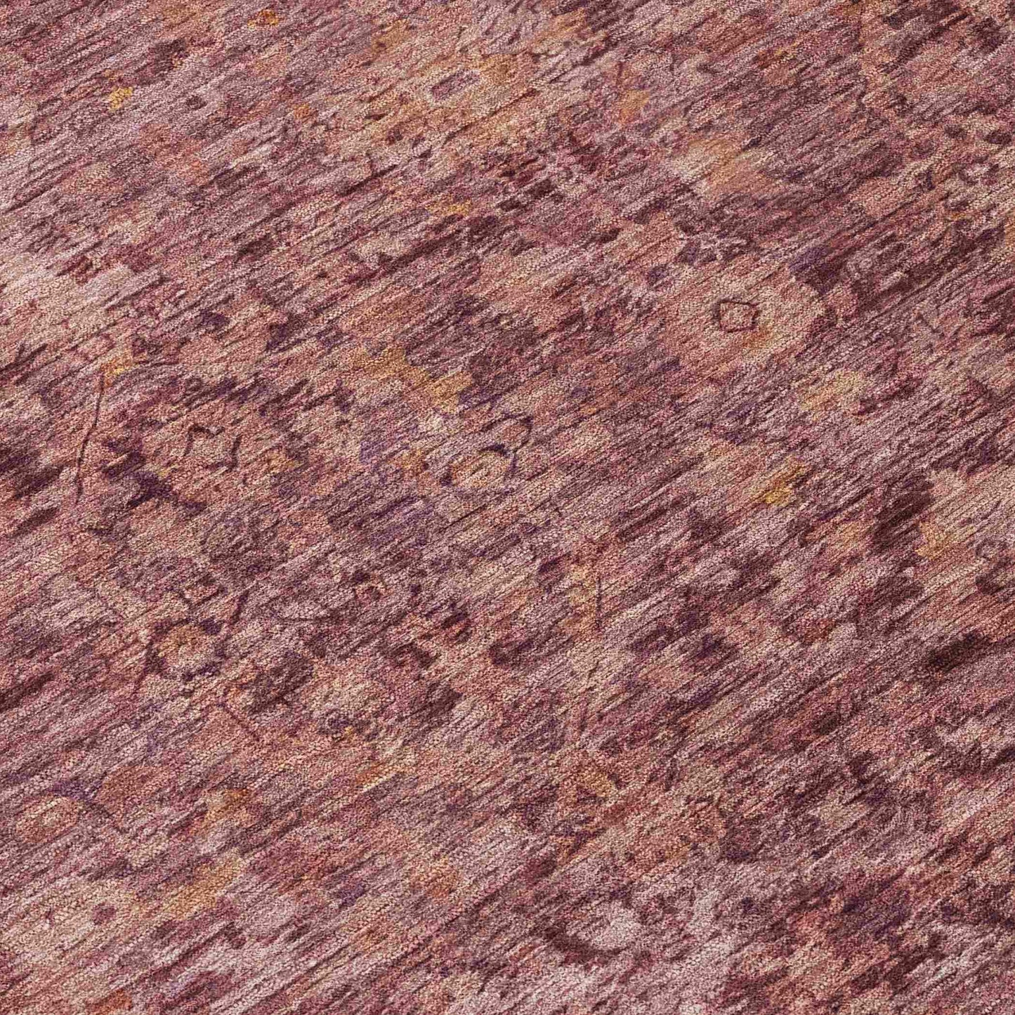 Laeon Red Washable Indoor-Outdoor Rug