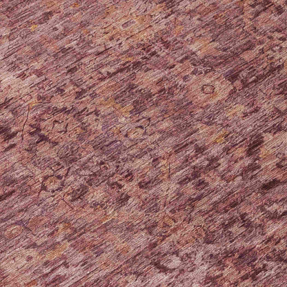 Laeon Red Washable Indoor-Outdoor Rug