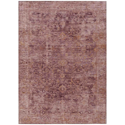 Laeon Red Washable Indoor-Outdoor Rug