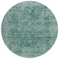 Laeon Teal Washable Indoor-Outdoor Rug