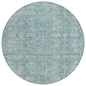 Laeora Blue Washable Indoor-Outdoor Rug