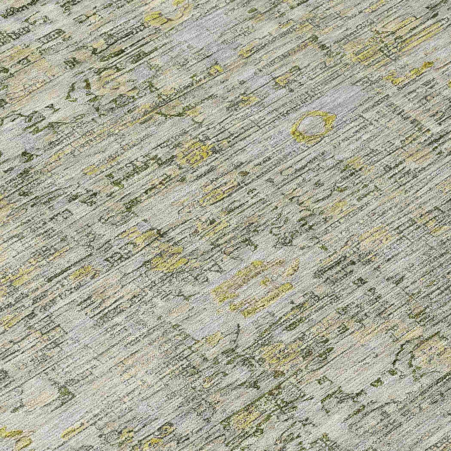 Laeora Gray Washable Indoor-Outdoor Rug