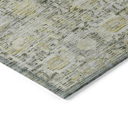 Laeora Gray Washable Indoor-Outdoor Rug
