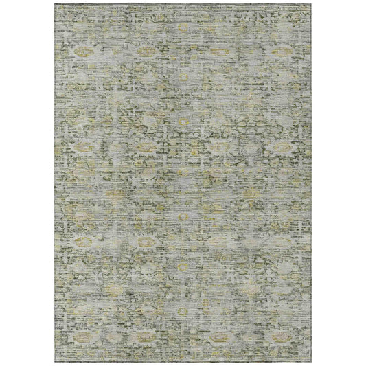 Laeora Gray Washable Indoor-Outdoor Rug