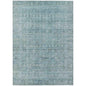 Laeoril Blue Washable Indoor-Outdoor Rug