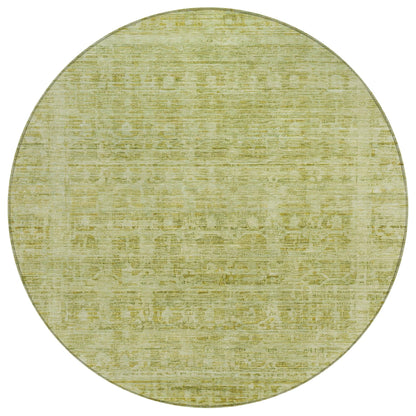 Laeoril Green Washable Indoor-Outdoor Rug