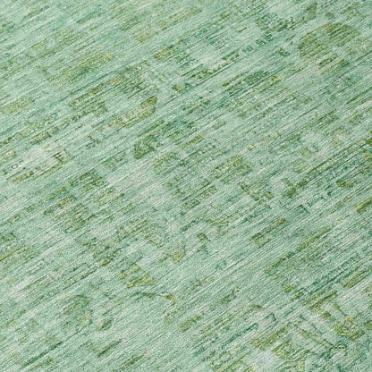 Laeoril Teal Washable Indoor-Outdoor Rug