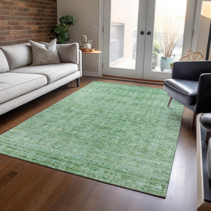 Laeoril Teal Washable Indoor-Outdoor Rug