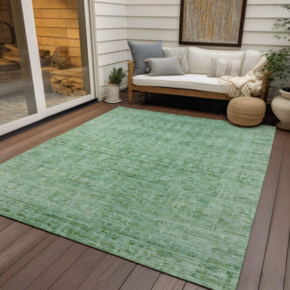 Laeoril Teal Washable Indoor-Outdoor Rug