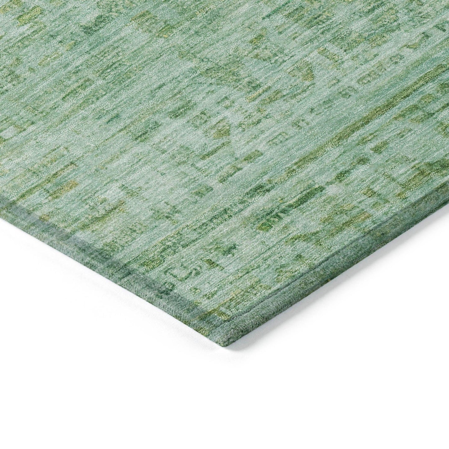 Laeoril Teal Washable Indoor-Outdoor Rug