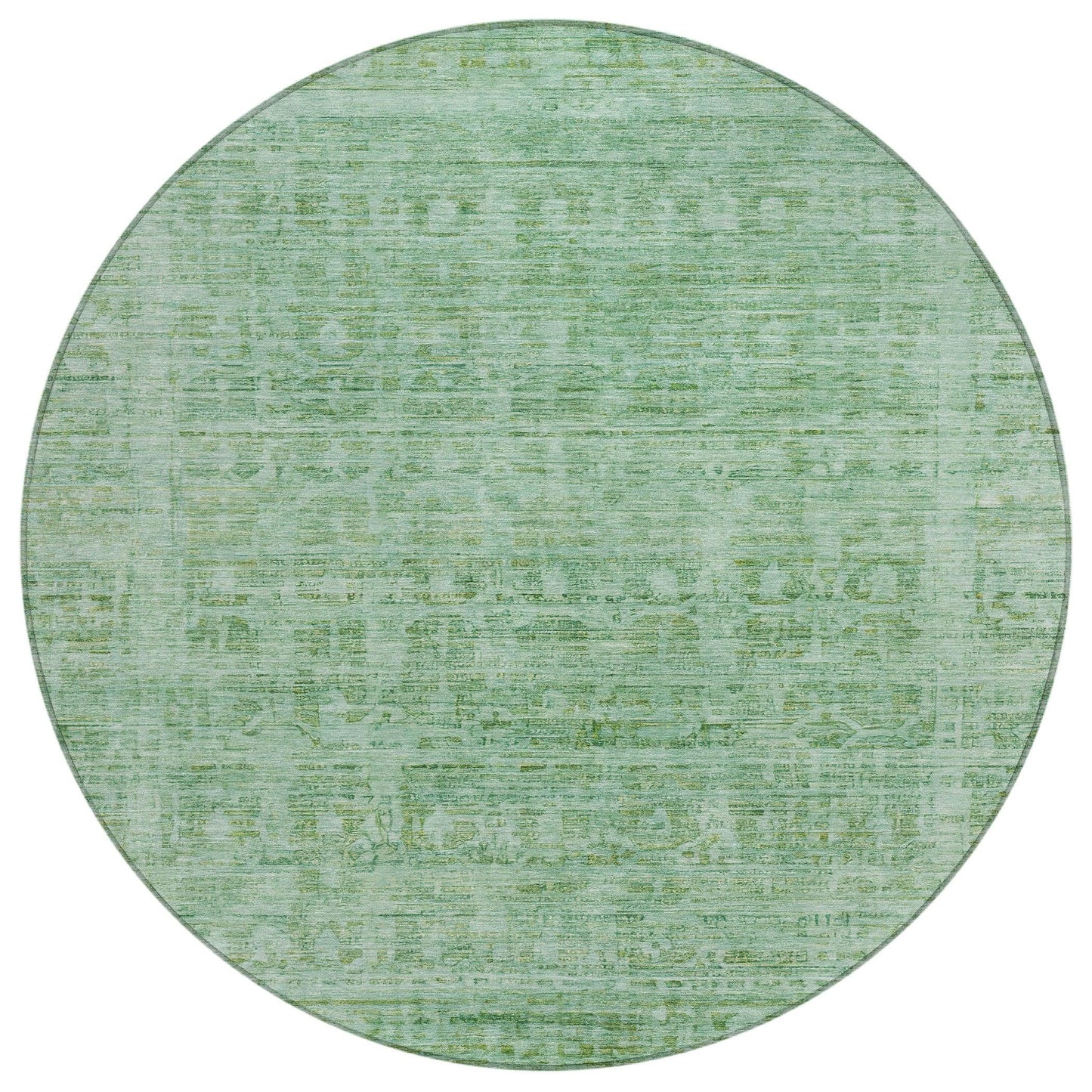 Laeoril Teal Washable Indoor-Outdoor Rug