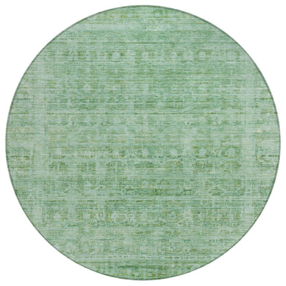 Laeoril Teal Washable Indoor-Outdoor Rug