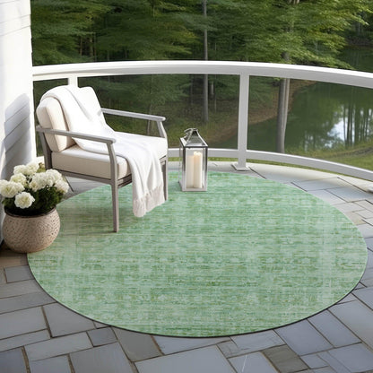 Laeoril Teal Washable Indoor-Outdoor Rug