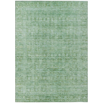 Laeoril Teal Washable Indoor-Outdoor Rug