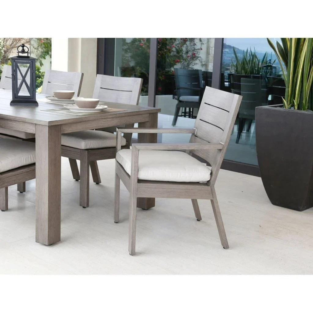Laguna Aluminum Extendable Outdoor Table-Outdoor Dining Tables-Sunset West-LOOMLAN