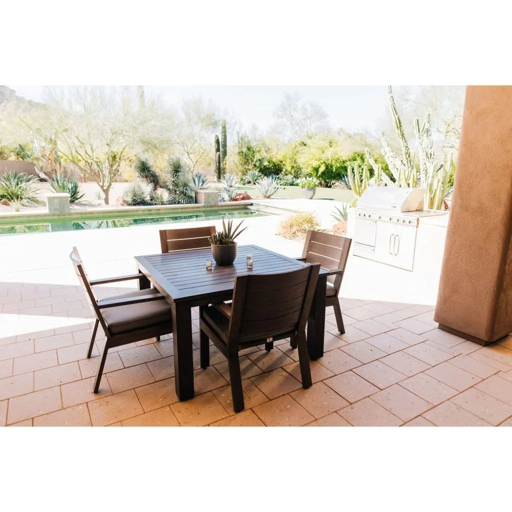 Laguna Aluminum Made Square Outdoor Table - LOOMLAN - Sunset West - Outdoor Side Tables