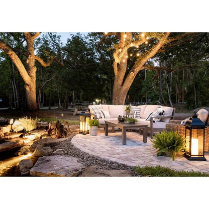 Laguna Aluminum Outdoor Coffee Table-Outdoor Coffee Tables-Sunset West-LOOMLAN