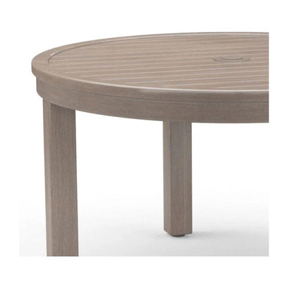 Laguna Aluminum Round Outdoor Dining Table-Outdoor Dining Tables-Sunset West-LOOMLAN