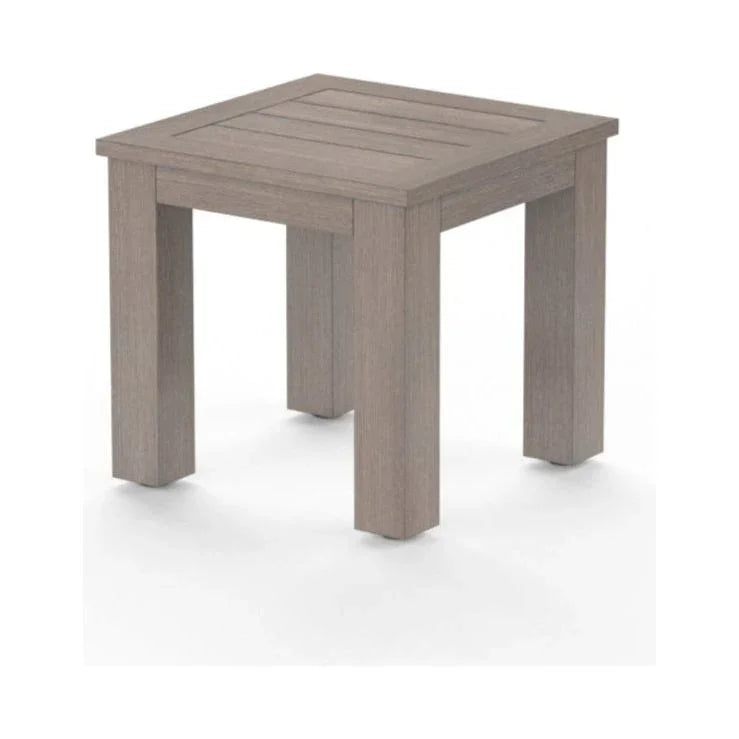 Laguna Aluminum Square Outdoor End Table - LOOMLAN - Sunset West - Outdoor Side Tables