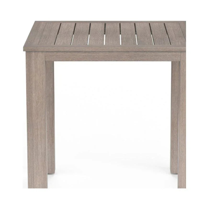 Laguna Aluminum Square Outdoor Pub Table-Outdoor Counter Tables-Sunset West-LOOMLAN