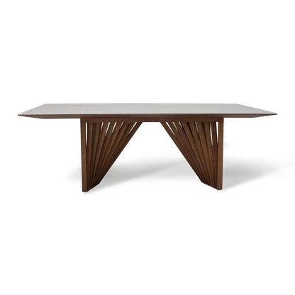 Laguna Glass Top Rectangular Dining Table-Dining Tables-Urbia-LOOMLAN