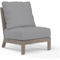 Laguna Sunbrella Armless Outdoor Club Chair-Outdoor Accent Chairs-Sunset West-Canvas Granite-LOOMLAN