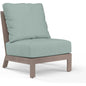 Laguna Sunbrella Armless Outdoor Club Chair-Outdoor Accent Chairs-Sunset West-Cast Mist-LOOMLAN