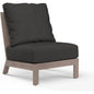 Laguna Sunbrella Armless Outdoor Club Chair-Outdoor Accent Chairs-Sunset West-Spectrum Carbon-LOOMLAN