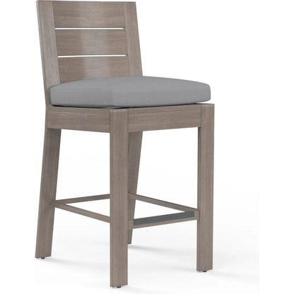 Laguna Sunbrella Outdoor Barstool-Outdoor Bar Stools-Sunset West-Canvas Granite-LOOMLAN