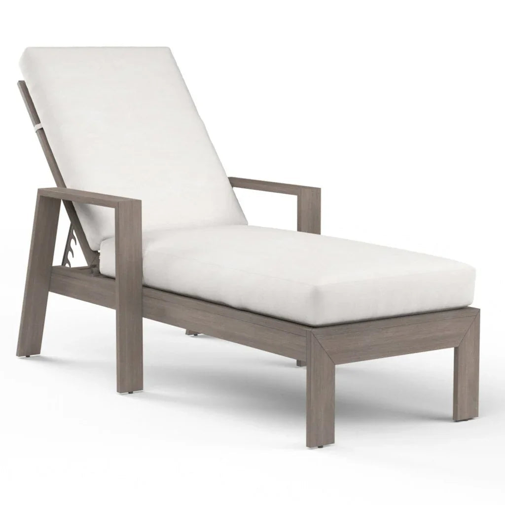 Laguna Sunbrella Outdoor Chaise Lounge-Outdoor Chaises-Sunset West-Canvas Flax-LOOMLAN