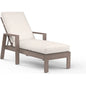 Laguna Sunbrella Outdoor Chaise Lounge-Outdoor Chaises-Sunset West-Canvas Natural-LOOMLAN