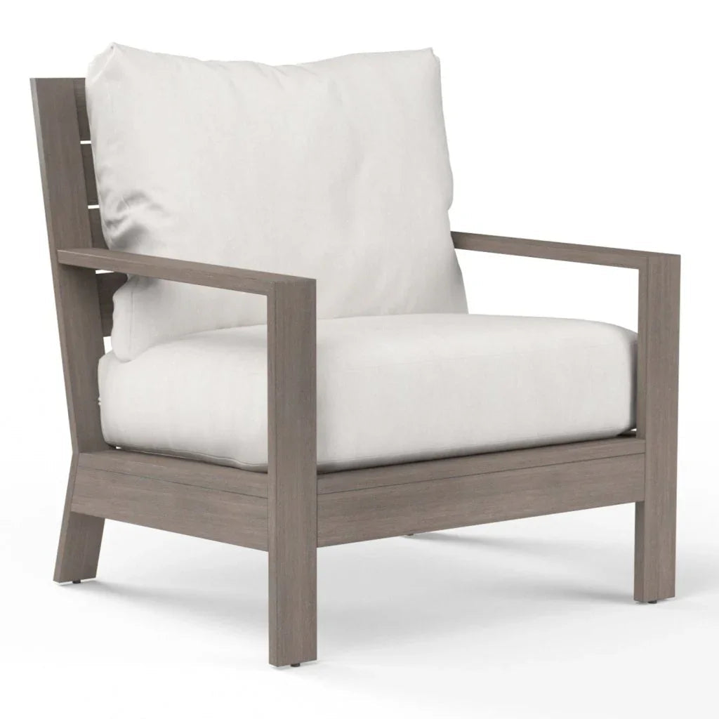 Laguna Sunbrella Outdoor Club Chair-Outdoor Accent Chairs-Sunset West-Canvas Flax-LOOMLAN