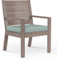 Laguna Sunbrella Outdoor Dining Armchair 2PC-Outdoor Dining Chairs-Sunset West-Cast Mist-LOOMLAN