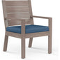 Laguna Sunbrella Outdoor Dining Armchair 2PC-Outdoor Dining Chairs-Sunset West-Spectrum Indigo-LOOMLAN