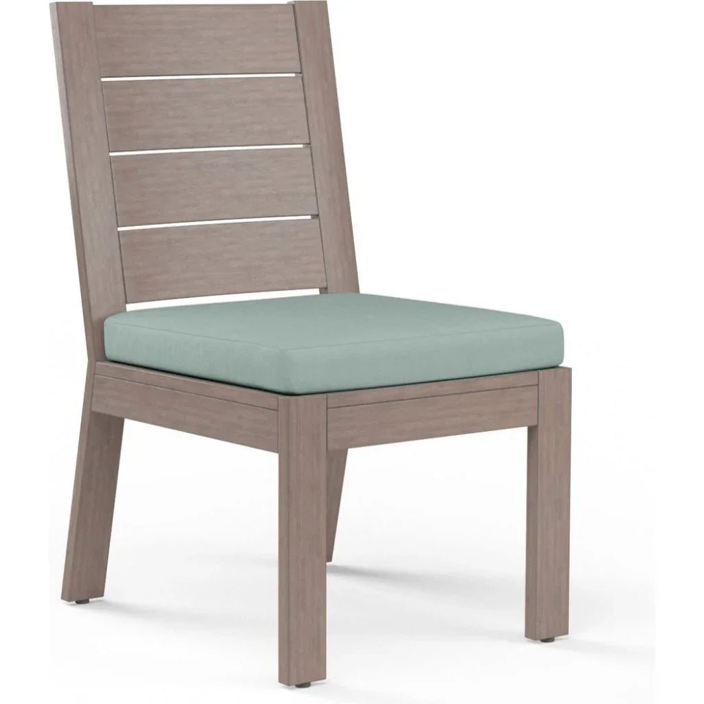 Laguna Sunbrella Outdoor Dining Chair 2PC-Outdoor Dining Chairs-Sunset West-Cast Mist-LOOMLAN