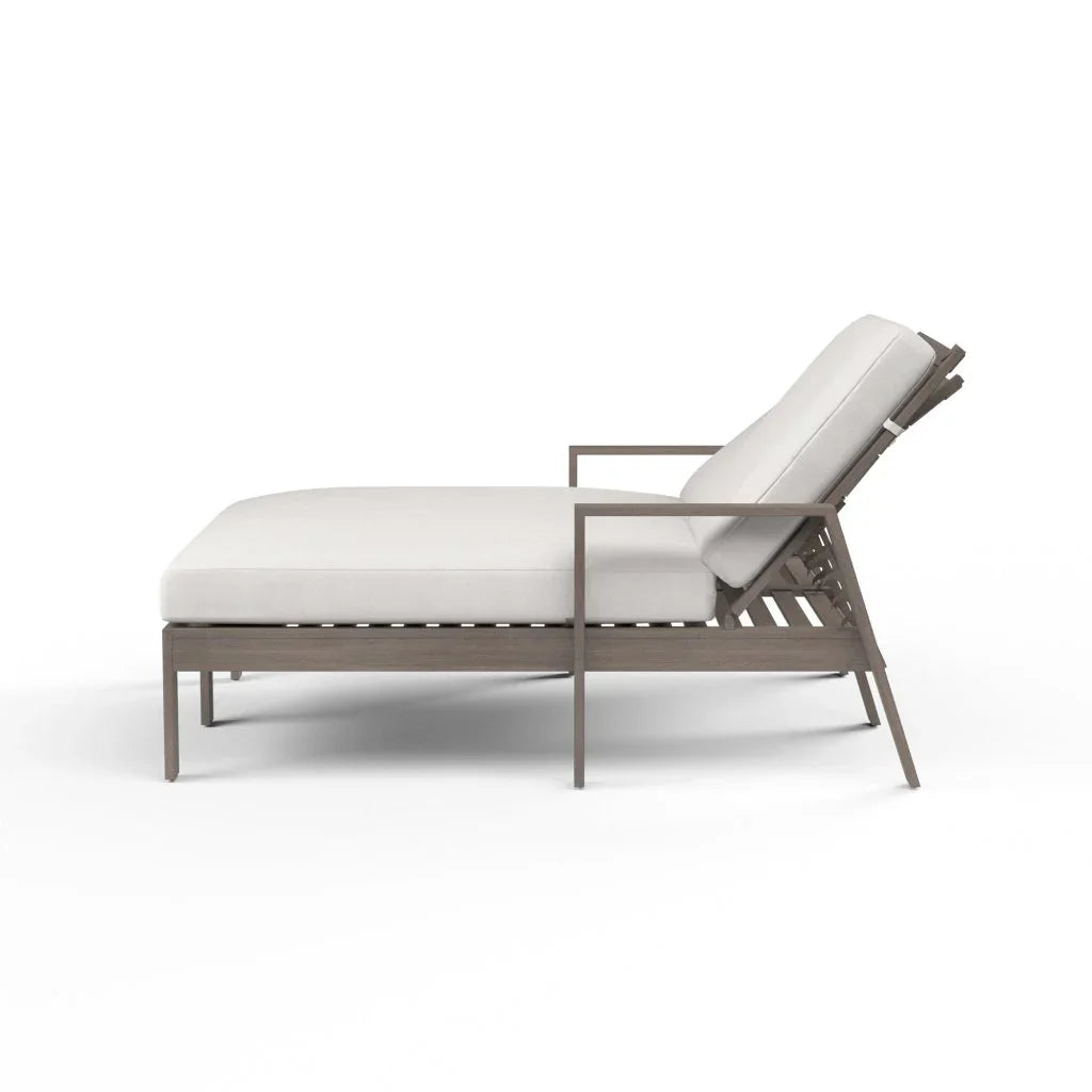 Laguna Sunbrella Outdoor Double Chaise Lounge-Outdoor Chaises-Sunset West-LOOMLAN