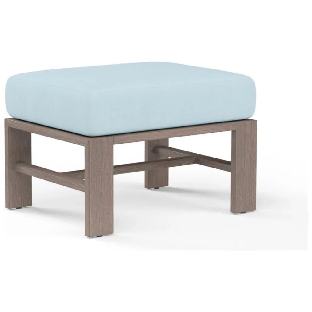 Laguna Sunbrella Outdoor Ottoman-Outdoor Ottomans-Sunset West-Canvas Skyline-LOOMLAN