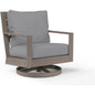 Laguna Sunbrella Swivel Outdoor Club Rocker-Outdoor Accent Chairs-Sunset West-Canvas Granite-LOOMLAN