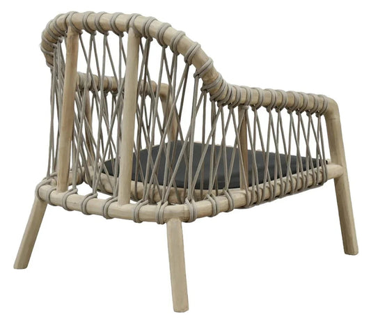 Laguna Wood Framed Patio Chair-Outdoor Accent Chairs-Artesia-LOOMLAN